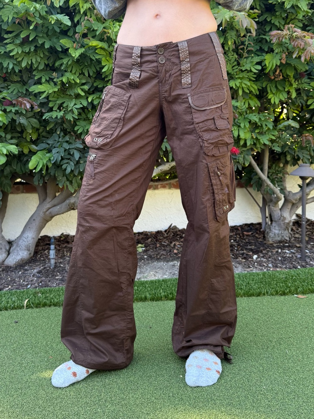 Extremely Rare 1of1 90s Abercrombie & Fitch Chocolate Brown Low Rise Cargo Pants